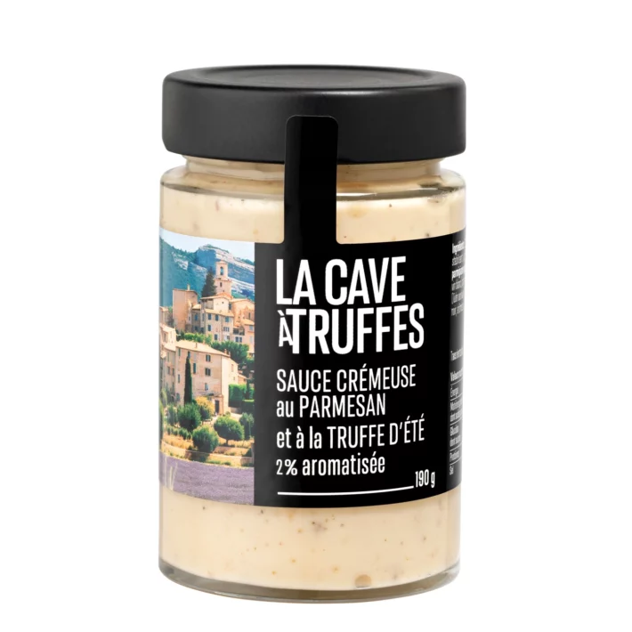 Sauce crémeuse au parmesan et à la truffe d'été 2% aromatisée –190g
